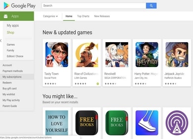 Google Play Store installation